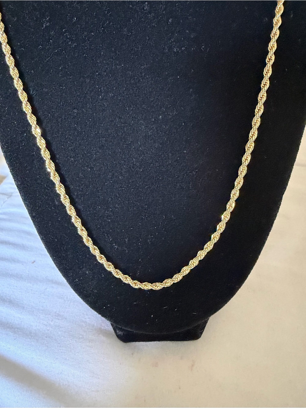 Everyday Gold Rope Chain Necklace for Women